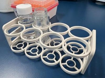 20ml vial rack (2 by 4) connectable in x-y