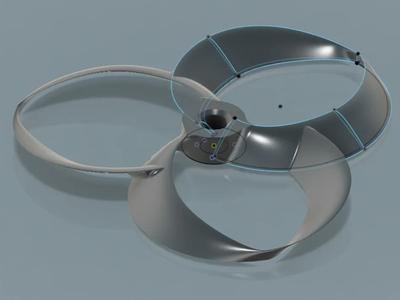V3 Tri-Loop or Tri-Blade Toroidal Drone Propellers