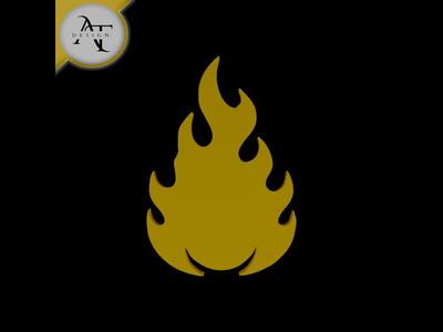 Simple Flame Symbol - 2D Art