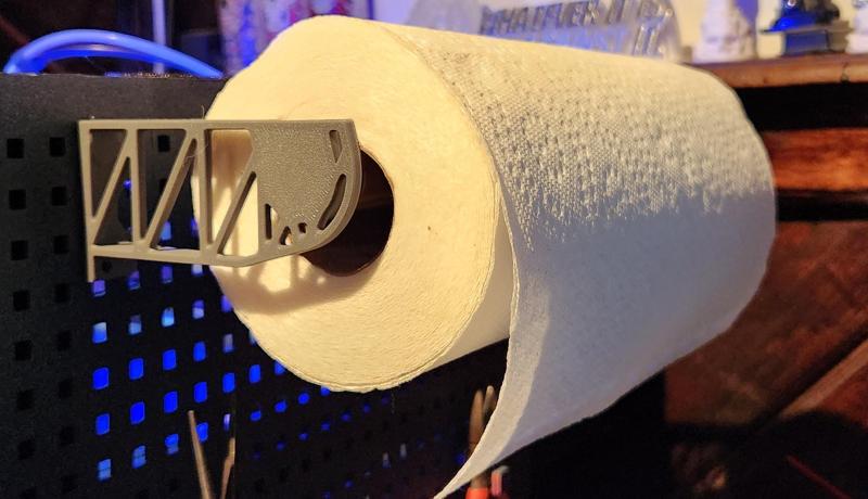 P1P Pegboard paper towel holder