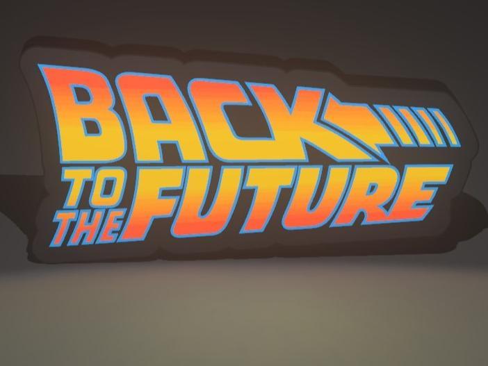 Boxlight led lamp Back to the future caka de luz