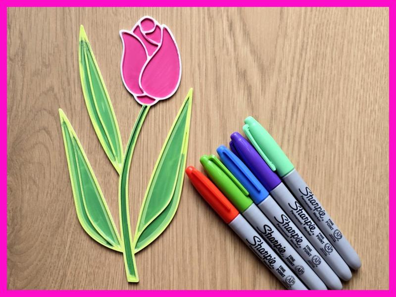 Cute Flower Gift Diy Coloring Motherday Gift 2