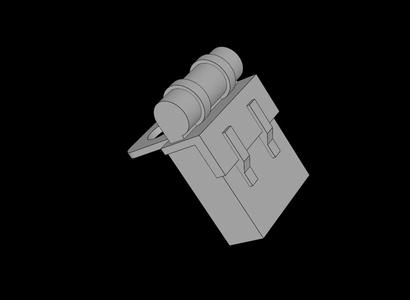 Lego Compatible (2524.dat) Minifig Backpack Non-Opening   