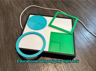 Educational sensory play light box