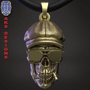 Gangster skull version 2 Pendant jewelry
