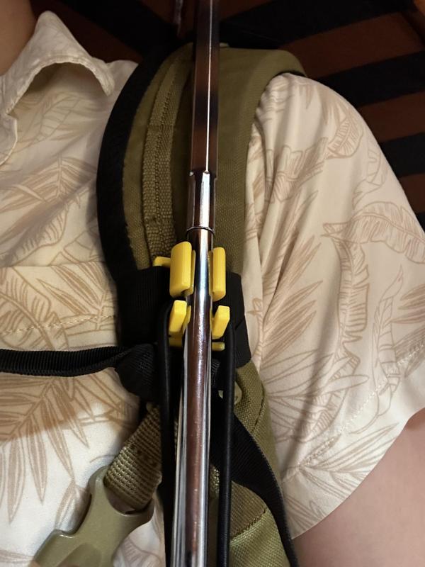 Backpack umbrella holder