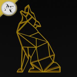 Wolf - Geometric - 2D Wall Art Decor