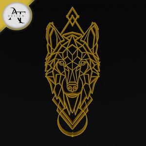  Wolf - Geometric - 2D Wall Art Decor