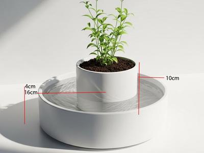 Self-watering plant pot