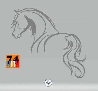 SET OF HORSES WALL DECORATION