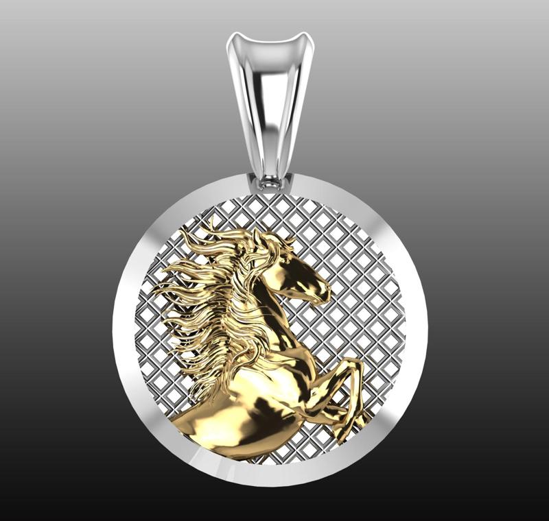 fine jewelry-horse pendant
