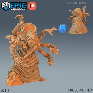 Corpse Collector Attacking ‧ DnD Miniature ‧ Tabletop Miniatures ‧ Gaming Monster ‧ 3D Model ‧ RPG ‧ DnDminis ‧ STL FILE