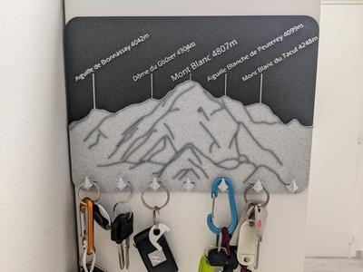 Key holder wall mount