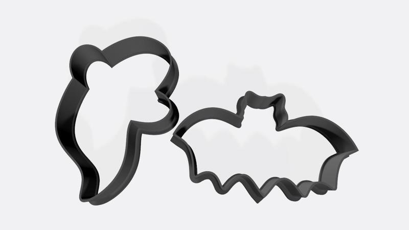cookie cutter cookie cutter mold cookie cookie cutter 7cm ghost bat halloween ghost bat 7cm