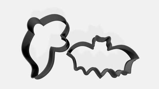 cookie cutter cookie cutter mold cookie cookie cutter 7cm ghost bat halloween ghost bat 7cm