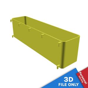 CONTAINER WITH 34X7.5X10CM STORAGE SPACE FOR IKEA SKADIS