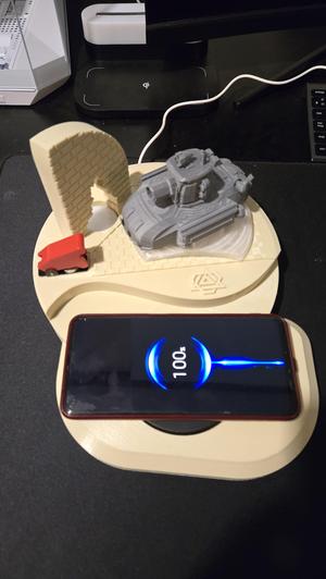 tray with futuristic tank