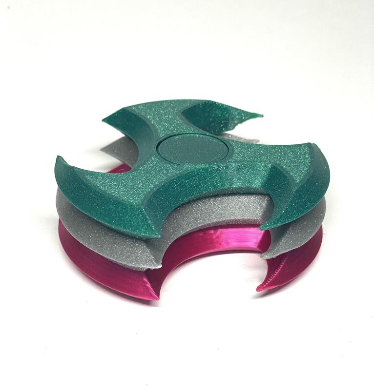 shuriken, throwing star print in place