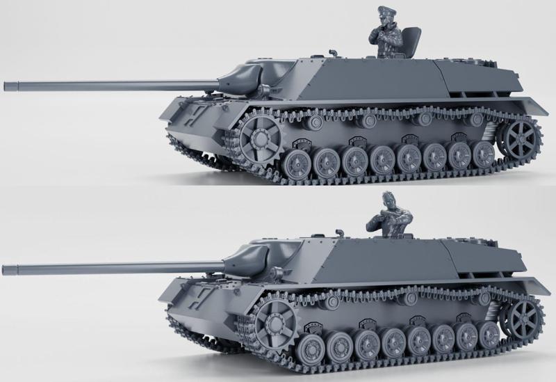 Jagdpanzer IV/70 (V) Lang (early+late version) + 3 Tankmen (Germany, WW2)