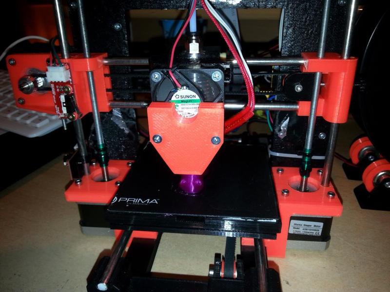 3Dtje X-Axis Left Part, with nut on top instead of bottom