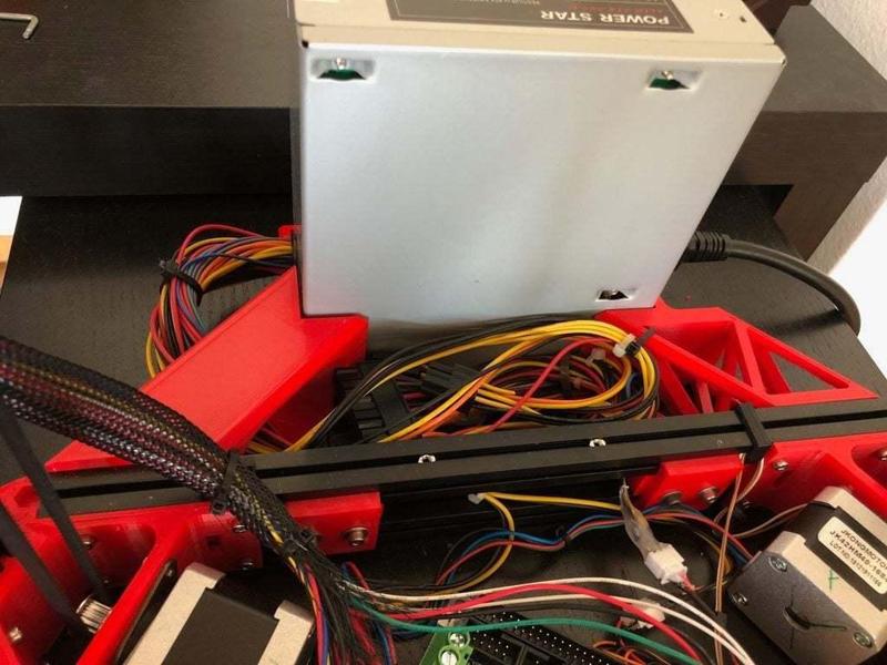 ATX holder for Kossel 300mm horizontal extrusions