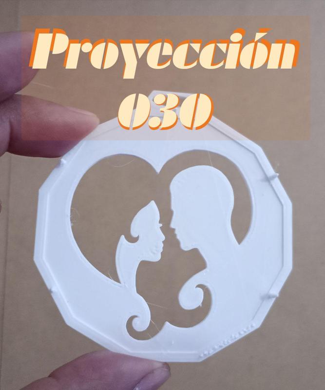 #Silhouette, faces, heart - Projection 030