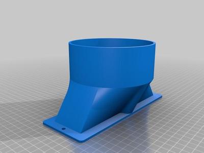 K40 125mm (5") Hose Adaptor, compliments K40 Laser Cutter 3D Printed Exhaust Port