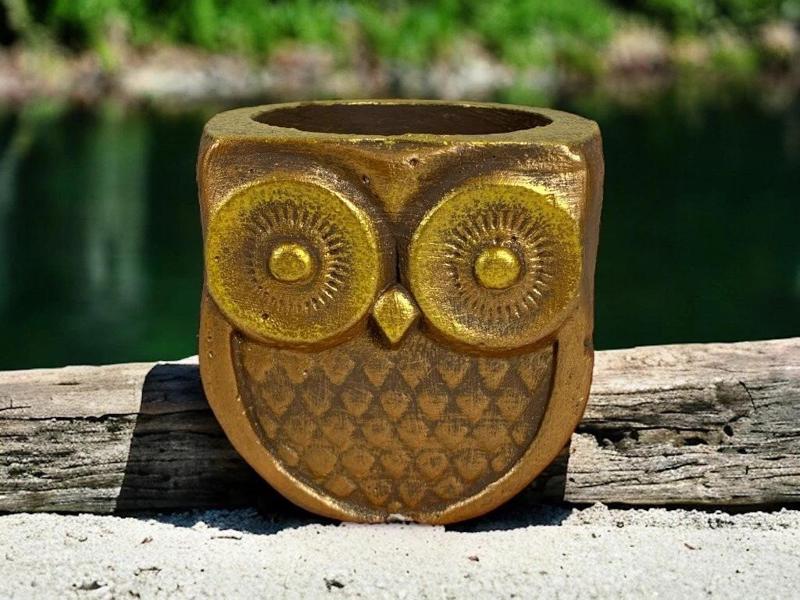 MOLDE DE BUHO MACETA