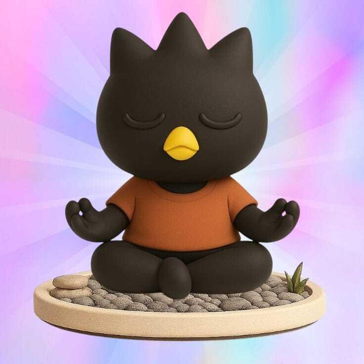 hello kitty candy meditation badtz maru