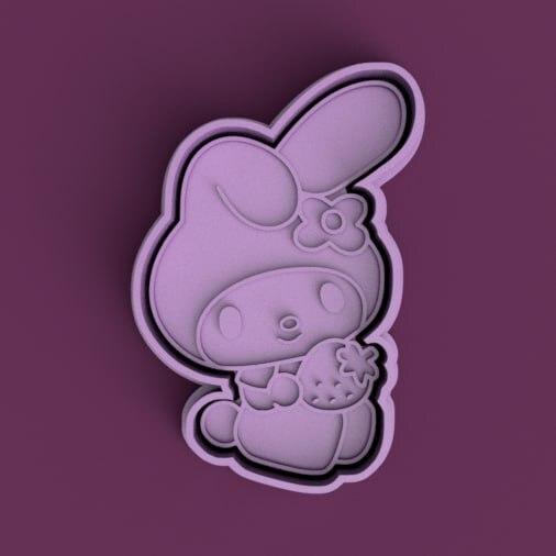 my melody cutter + stamp / my melody cutter + stamp