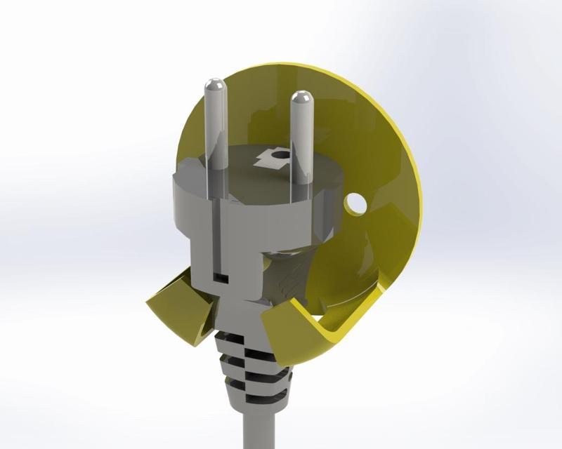 Support Prise / wall mount power wire