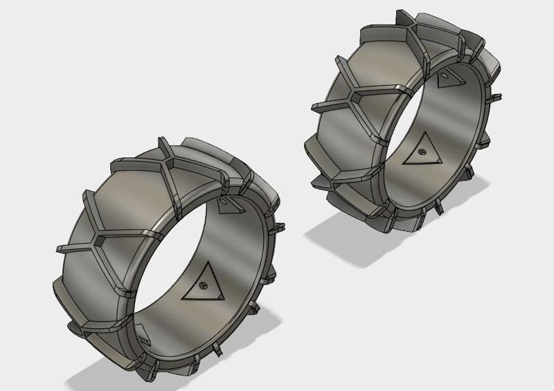 Low Profile Snow Tires for OpenRC Touring car