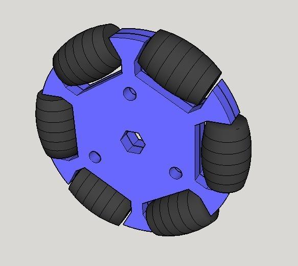 6 Roller 65mm Omni Wheel