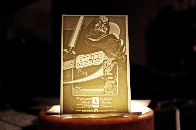 the empire strikes back poster lithophane