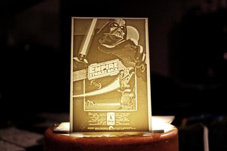 the empire strikes back poster lithophane