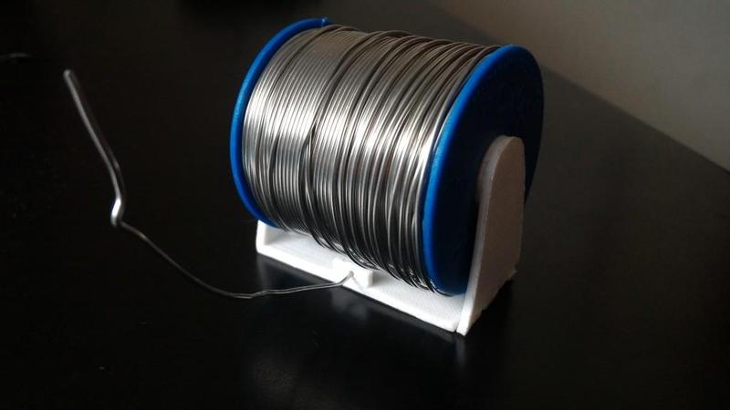 Universal Solder Wire Holder with wire guide hole