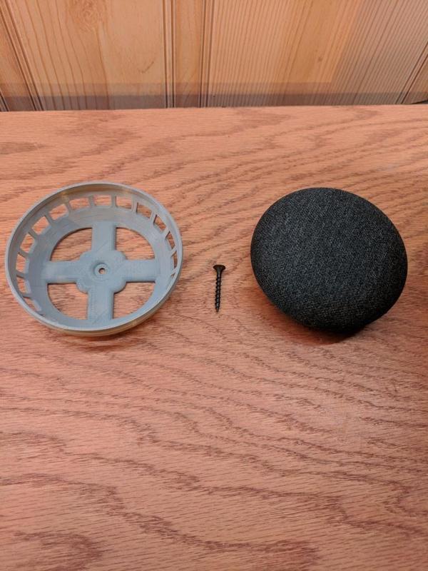 Google Home Mini Wall Mount (Screw or Double Sided Tape)