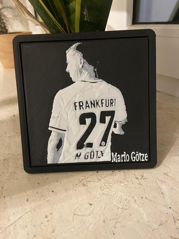 Mario Götze picture with frame
