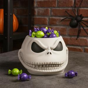 Jack Skull Candy Bowl | Halloween Multi Use Snack and Treat Holder | Kids Treat Holder | Table Decoration