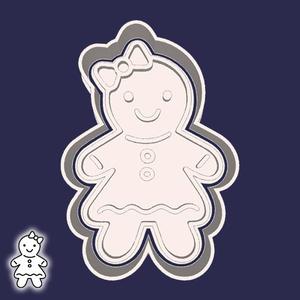 Christmas | New Year cookie cutters - gingerbread girl (style 2)