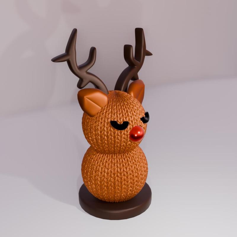Christmas reindeer - crochet