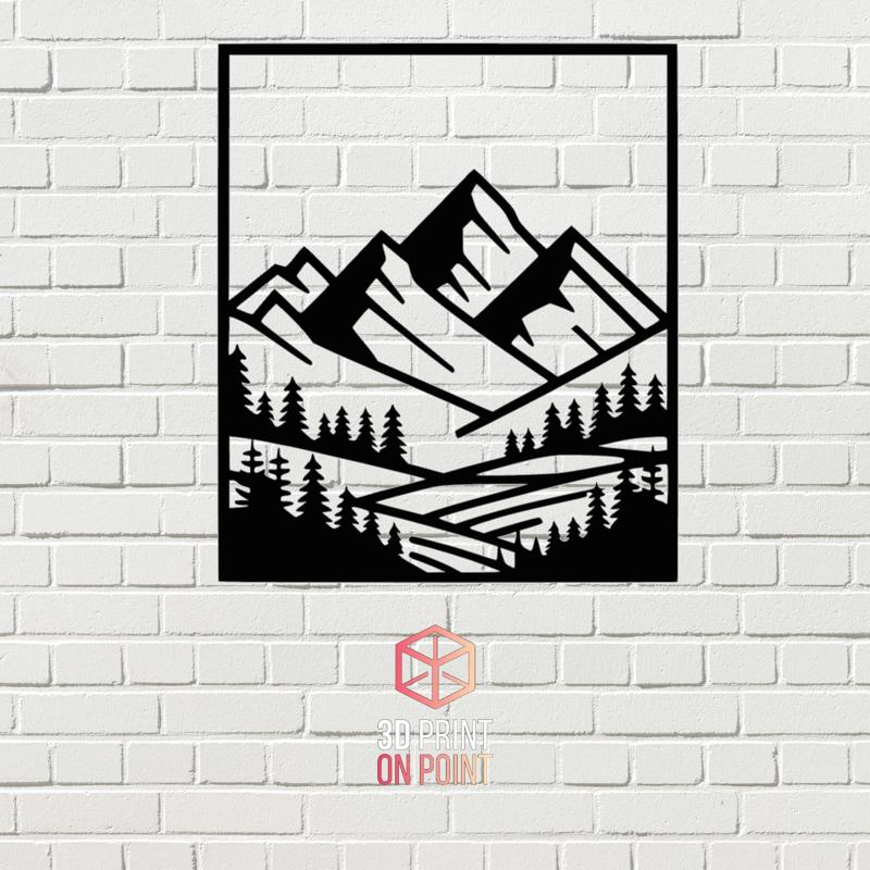 MOUNTAIN LANDSCAPE | 2D WALL ART #3