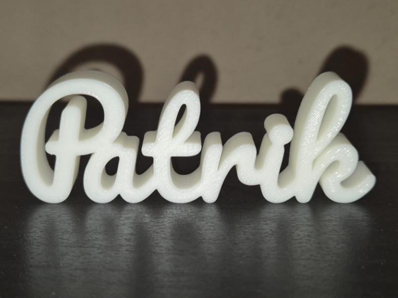 Patrik Name Sign Display Decor