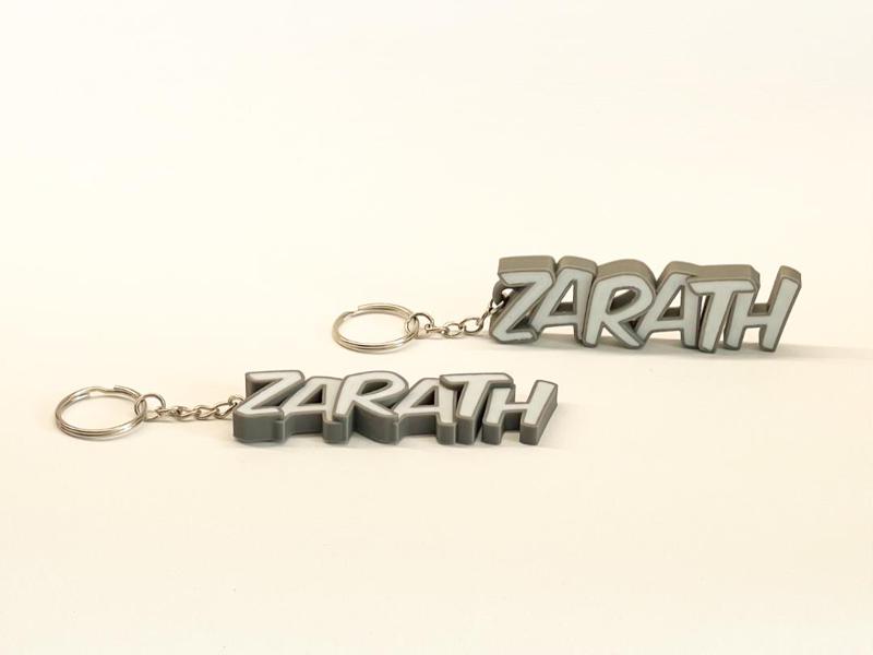 Beautiful keychain with the name Zarath