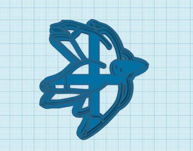 Pokemon: Glimmora Cookie Cutter