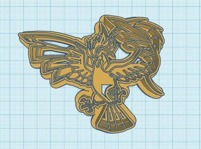 Pokemon: Mega Pidgeot Cookie Cutter