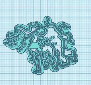 Pokemon: Alolan Ninetails Cookie Cutter