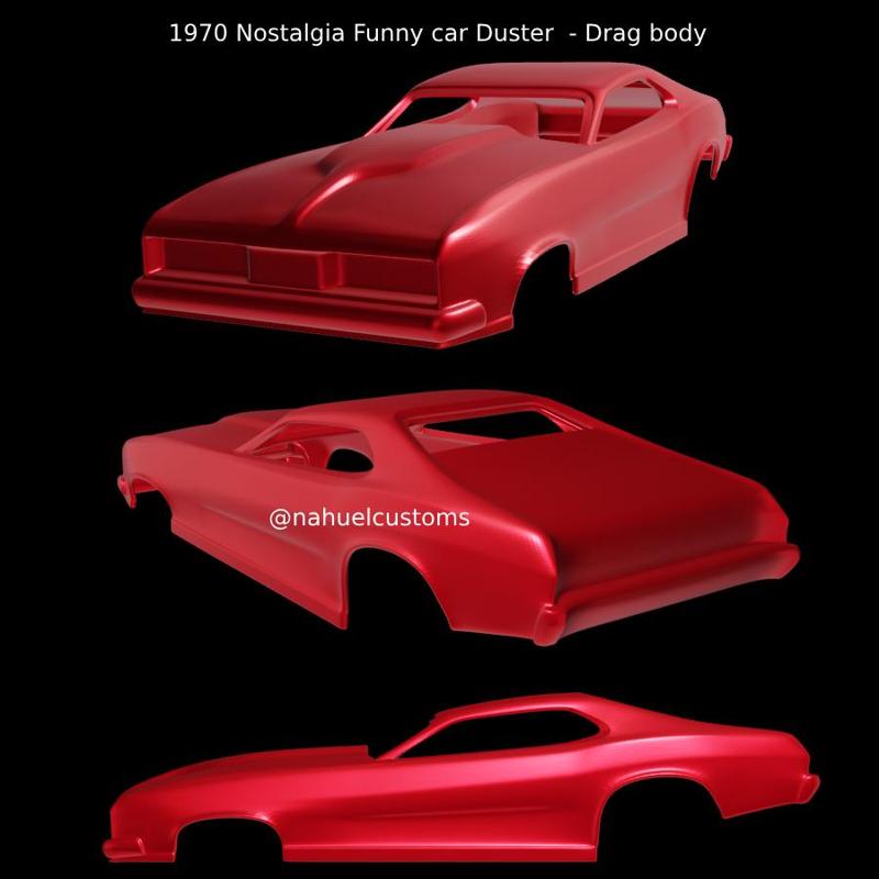 1970 Nostalgia Funny car Duster  - Drag body