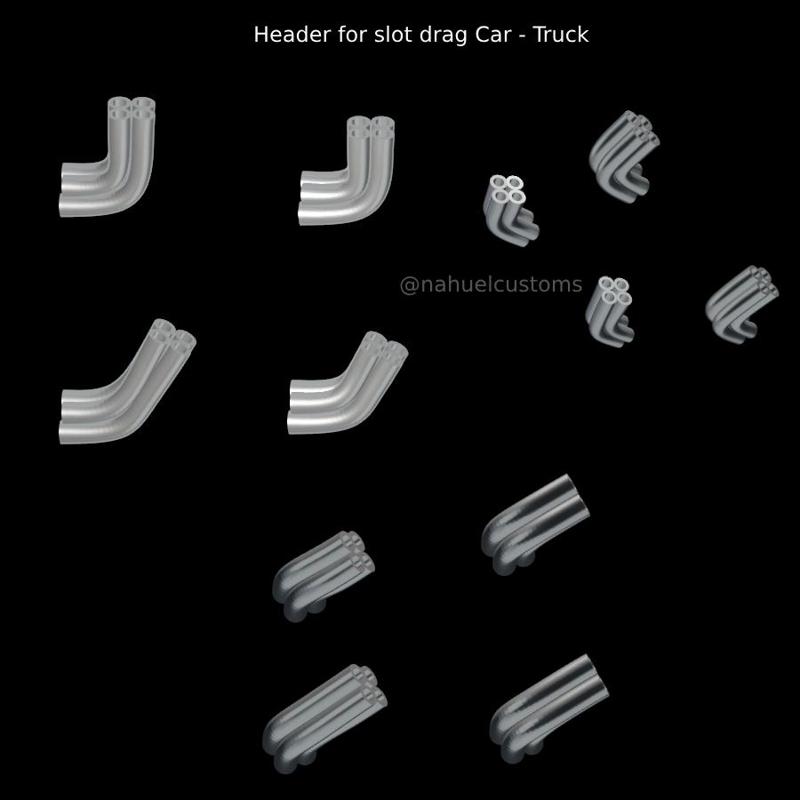 Header for slot drag Car - Truck