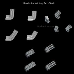Header for slot drag Car - Truck
